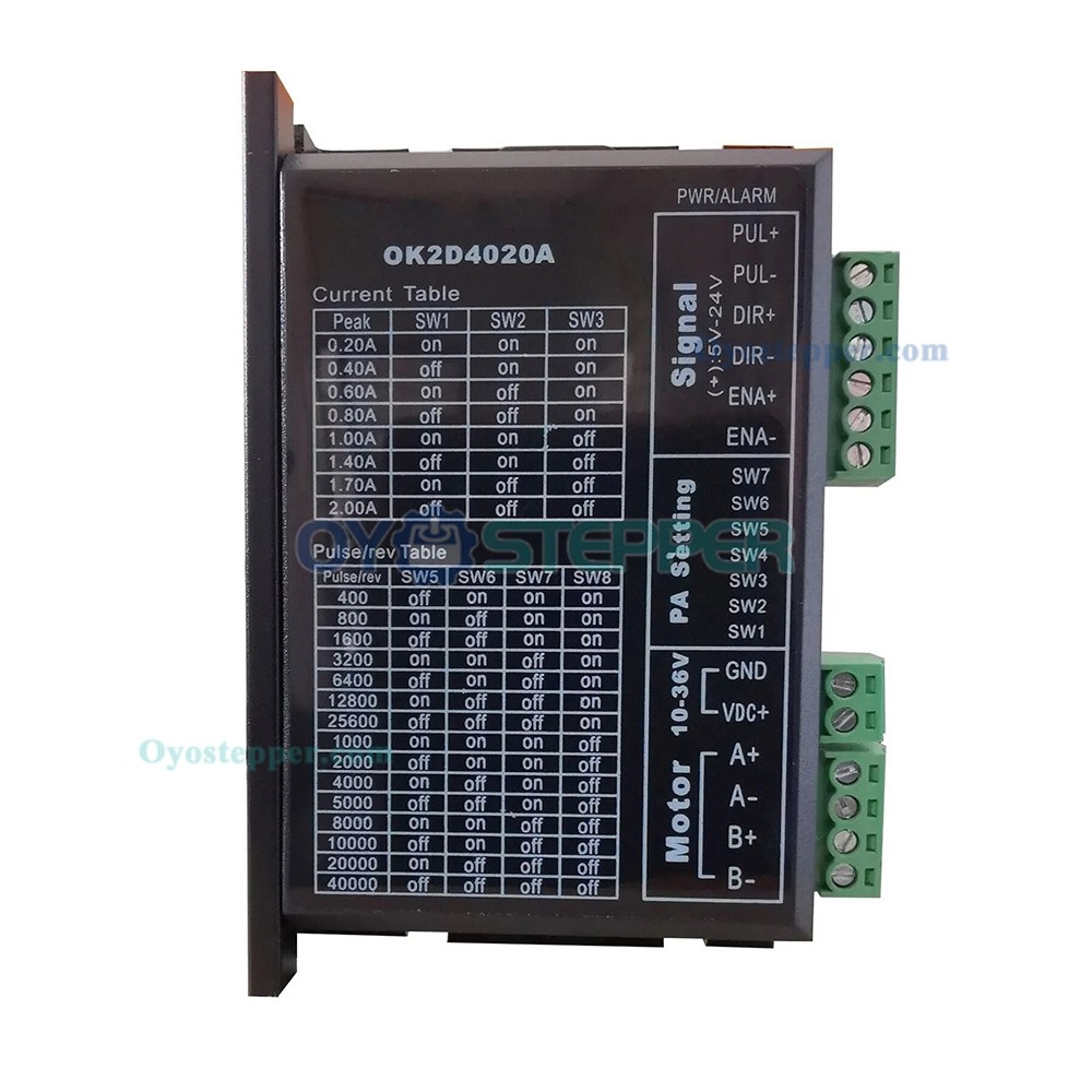 Digital Stepper Driver 0.2-2A 5-24 VDC for NEMA 8, NEMA 11, NEMA16,  NEMA23 Stepper Motor